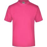 Pinke Elegante James & Nicholson T-Shirts aus Baumwolle für Herren Größe XXL 