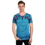 Reduzierte Petrolfarbene Rusty Neal T-Shirts aus Baumwolle für Herren Größe 3 XL 