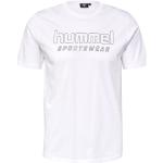 Reduzierte Weiße Kurzärmelige Hummel T-Shirts mit Insekten-Motiv aus Jersey für Herren Größe M Große Größen 