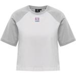 Reduzierte Hellgraue Melierte Sportliche Hummel T-Shirts mit Insekten-Motiv aus Jersey für Damen Größe S für den für den Frühling 