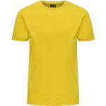 Gelbe Kurzärmelige Hummel Bio T-Shirts mit Insekten-Motiv aus Jersey für Herren Größe XXL Große Größen 
