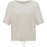 Reduzierte Cremefarbene Halblangärmelige Opus Nachhaltige T-Shirts aus Polyester für Damen Größe S Große Größen 