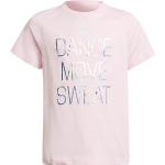 Reduzierte Pinke Kurzärmelige adidas Kinder T-Shirts aus Baumwolle für Mädchen Größe 170 