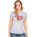 Reduzierte Lila MarJo T-Shirts aus Baumwolle für Damen Größe XS 