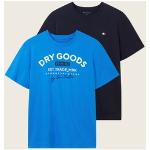 Reduzierte Royalblaue Tom Tailor T-Shirts aus Jersey für Herren Größe 3 XL 