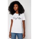 Reduzierte Weiße Tommy Hilfiger T-Shirts für Damen Größe M 