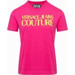 Reduzierte Rosa VERSACE Jeans T-Shirts für Damen Größe XS 