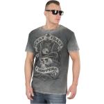 Graue West Coast Choppers T-Shirts aus Baumwolle für Herren Größe L 