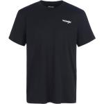 Schwarze Unifarbene Halblangärmelige WRANGLER T-Shirts aus Baumwolle maschinenwaschbar für Herren für den für den Sommer 