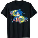 Schwarze Sonic T-Shirts für Herren Größe S 