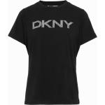 Reduzierte Schwarze DKNY T-Shirts aus Denim für Damen Größe M für den für den Sommer 