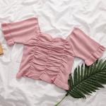 Pinke Kurzärmelige Schulterfreie T-Shirts für Herren Einheitsgröße für den für den Sommer 