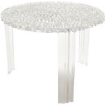 Kartell T-Table Runde Runde Tische 60 cm aus Kunststoff Höhe 0-50cm, Tiefe 50-100cm 