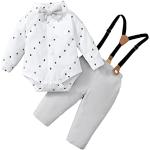 Weiße Elegante Taufanzüge aus Baumwolle für Babys für den für den Herbst 