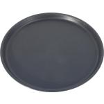 Schwarze Runde Runde Tabletts 40 cm aus Kunststoff 