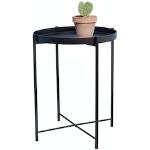 Schwarze Moderne Runde Runde Tische 38 cm aus Metall Breite 0-50cm, Höhe 0-50cm, Tiefe 0-50cm 