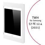 TabLines TWH037W Tablet Wandhalterung für Samsung Tab S7 FE 12.4, weiß - TWH037W