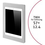 TabLines TWH038S Tablet Wandhalterung für Samsung Tab S7+ 12.4, silber - TWH038S