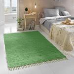 Grüne Flickenteppiche aus Baumwolle Handwäsche 