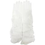 Weiße Elegante Lange Handschuhe durchsichtig für Damen Einheitsgröße für die Braut 