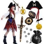 Reduzierte Goldene Piratenkostüme für Kinder 