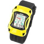 Gelbe Wasserdichte Taffstyle Quarz Kinderarmbanduhren aus Silikon mit Digital-Zifferblatt mit Alarm mit Kunststoff-Uhrenglas mit Silikonarmband 