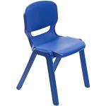 Blaue Kinderstühle aus Kunststoff stapelbar 10-teilig 