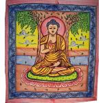 Asiatische Indischerbasar.de Tagesdecken & Bettüberwürfe mit Buddha-Motiv aus Baumwolle 240x210 