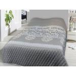 Silberne Tagesdecken & Bettüberwürfe aus Textil 240x220 