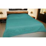 Mintgrüne Unifarbene Mojawo Tagesdecken & Bettüberwürfe strukturiert aus Textil 240x220 