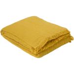 Gelbe Bestickte Tagesdecken & Bettüberwürfe aus Baumwolle 180x250 