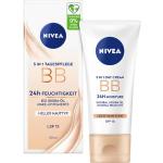 Cremefarbene Deutsche NIVEA Langanhaltende Bio BB Creams LSF 15 mit Jojobaöl gegen Falten 