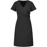 Reduzierte Schwarze Business Kurzärmelige Taifun Taillierte Kleider aus Polyester für Damen Größe XL 