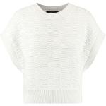 Reduzierte Offwhitefarbene Taifun Rundhals-Ausschnitt Rundhals-Pullover für Damen Größe XL 