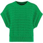 Reduzierte Grüne Taifun Rundhals-Ausschnitt Rundhals-Pullover für Damen Größe S 