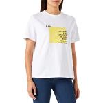Weiße Halblangärmelige Taifun Bio T-Shirts für Damen Größe M 