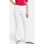 Weiße Unifarbene Business Taifun Slim Fit Jeans aus Denim enganliegend für Damen Größe XS 