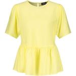 Gelbe Kurzärmelige Taifun Peplum-Shirts & Schößchen-Shirts für Damen Größe M 