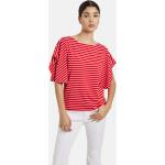 Rote Gestreifte Business Kurzärmelige Taifun T-Shirts für Damen Größe XS für den für den Sommer 