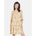 Reduzierte Gelbe Taifun Mini Sommerkleider aus Viskose für Damen Größe XS für den für den Sommer 