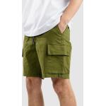 Reduzierte Grüne Streetwear Cargo-Shorts aus Baumwolle für Herren Größe M 