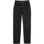 Schwarze Monki High Waist Jeans aus Denim für Damen Größe XL 