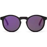 Violette TAKE A SHOT Nachhaltige Runde Sonnenbrillen polarisiert aus Holz für Damen 