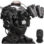 TRCTIC Taktischer Helm Set, Fast Helm mit Airsoft Maske, Noise-Cancelling-Kopfhörer, Paintball Brille und NVG Modell für Outdoor Jagd CS Militär Spiel