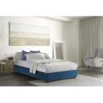 Reduzierte Blaue Rauten Moderne Einzelbetten aus Holz 120x190 mit Härtegrad 2 