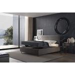 Graue Moderne Nachhaltige Betten mit Bettkasten aus Stoff mit Stauraum 80x190 