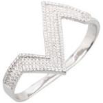 Weiße Talita Strass Ringe aus Silber für Damen 