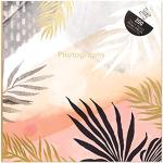 Tallon Fotoalbum mit tropischem Sonnenuntergang, Palmenblätter, 15 x 10 cm, für 200 Fotos