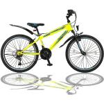 Talson Mountainbike »24 Zoll Fahrrad mit«, 21 Gang Shimano, Kettenschaltung, mit Beleuchtung nach StVZO und Gabelfederung Gelb