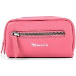 Pinke Unifarbene Tamaris Damenschlüsseletuis & Damenschlüsseltaschen mit Reißverschluss aus Leder 